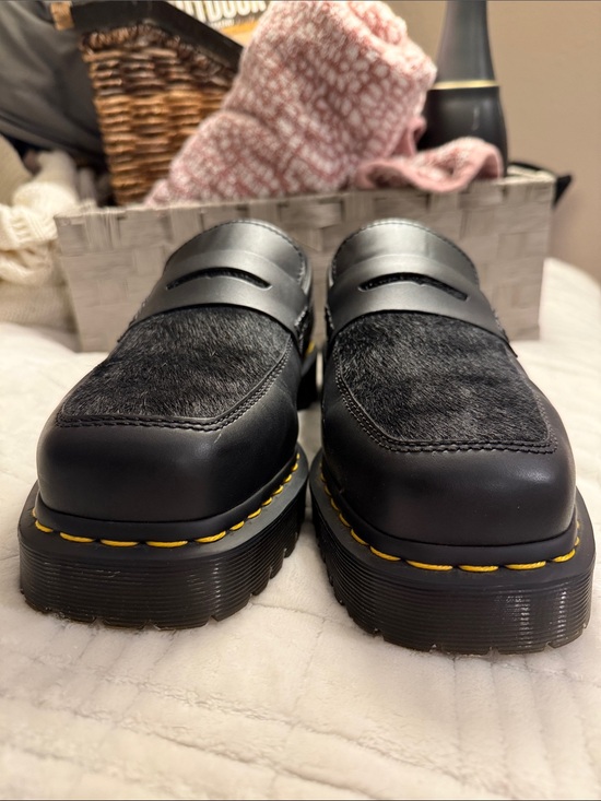 Limited Edition Dr. Martens Penton Bex Square Toe Hair-On Leather